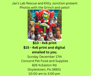 Photos with the Grinch and Pets @ Concord Pet Foods & Supplies (formerly P & A Feed & Pet)