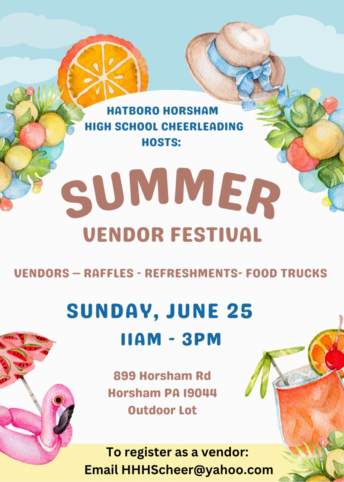 Jax’s at Hatboro-Horsham High School Cheerleading Summer Vendor Festival